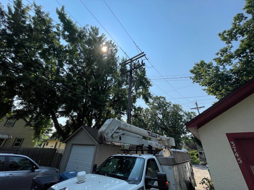 ✂️ A man "carrying large shears" probably caused today's power outage